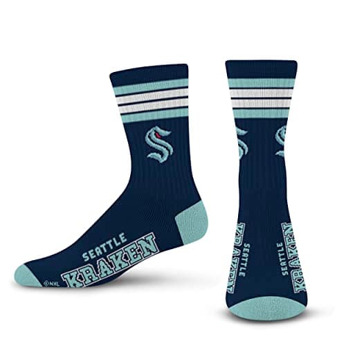 Seattle Kraken 4 Stripe Crew Socks