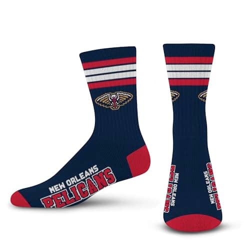 New Orleans Pelicans Stripe Crew Socks for Youth