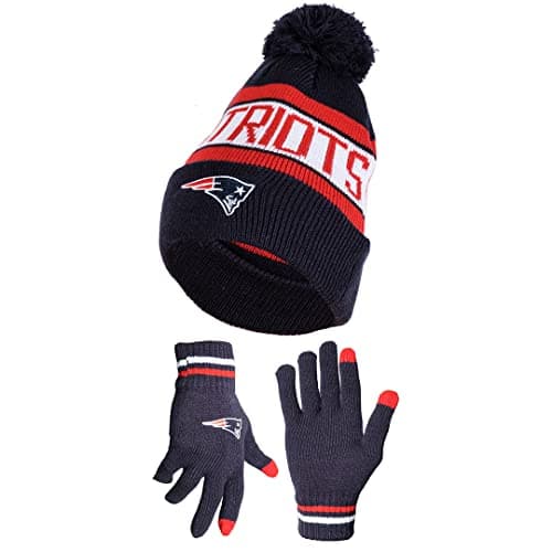 New England Patriots Beanie and Gloves Set