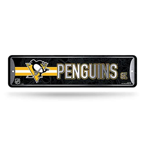 Pittsburgh Penguins Metal Street Sign