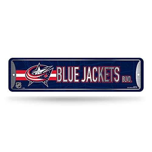 Columbus Blue Jackets Metal Street Sign