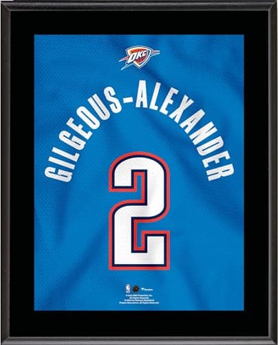 Shai Gilgeous-Alexander Thunder Jersey Plaque