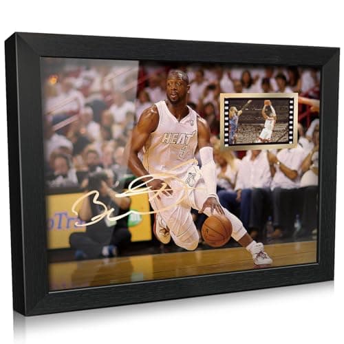 Dwyane Wade Signed Poster with Film Cell