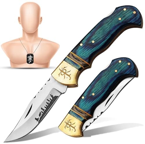 Folding Pocket Knife with LOTR Symbol