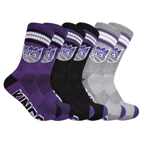 Sacramento Kings Crew Socks 3-Pack