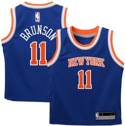 Jalen Brunson Knicks Kids Blue Jersey