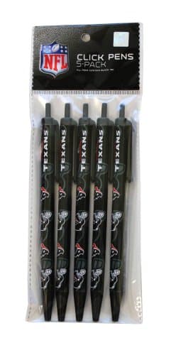 Houston Texans Click Pens, 5-Pack