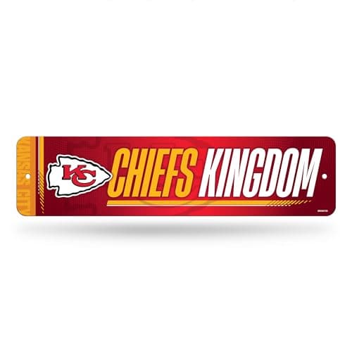 Kansas City Chiefs Metal Street Sign