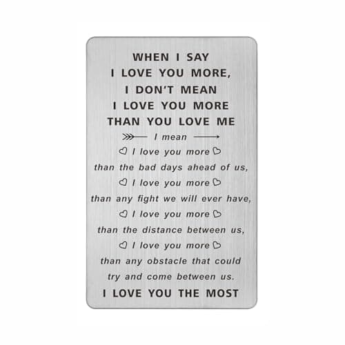 'I Love You More' Wallet Card