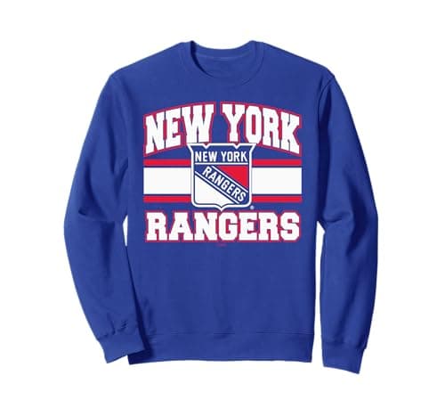 New York Rangers Stripe Sweatshirt