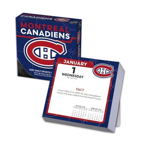 Montreal Canadiens 2025 Box Calendar