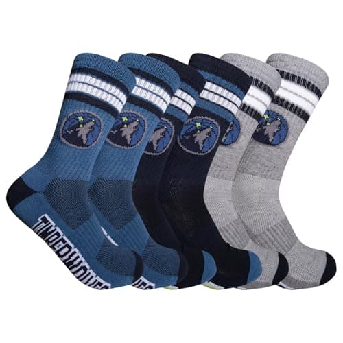 Minnesota Timberwolves Crew Socks 3-Pack