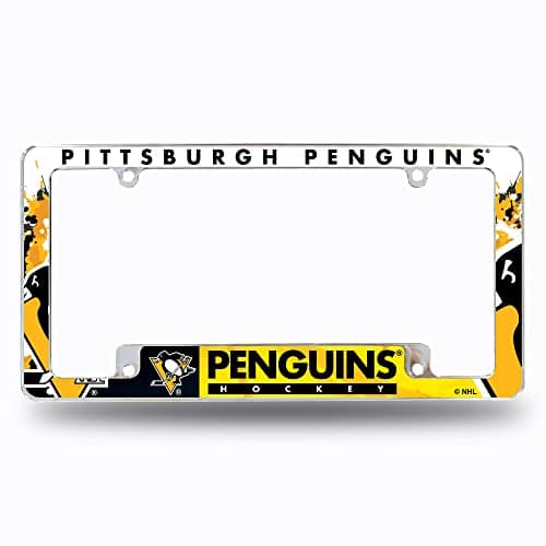 Pittsburgh Penguins Chrome License Plate Frame