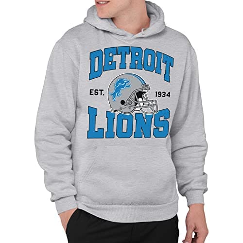 Detroit Lions Team Helmet Fleece Hoodie