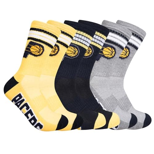 Indiana Pacers Crew Socks 3 Pack