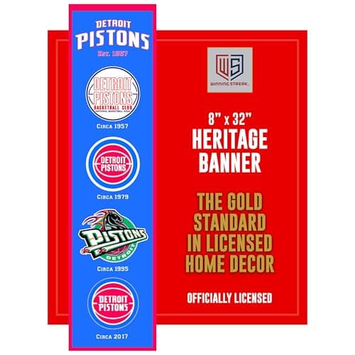 Detroit Pistons Heritage Banner