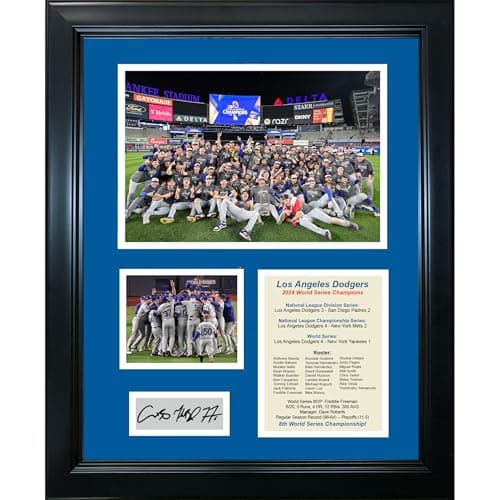 2024 World Series Champions Dodgers Signature Collage