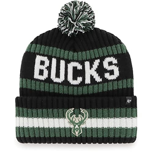 Milwaukee Bucks Cuffed Knit Pom Beanie