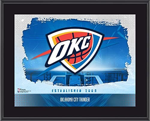 Oklahoma City Thunder Horizontal Logo Plaque