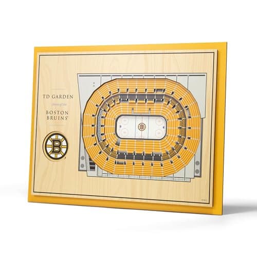 Boston Bruins 5-Layer 3D Wall Art