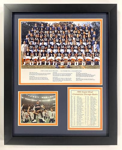 Chicago Bears 1985 Super Bowl Champions Framed Collage