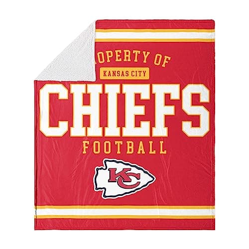 Kansas City Chiefs Sherpa Fleece Blanket