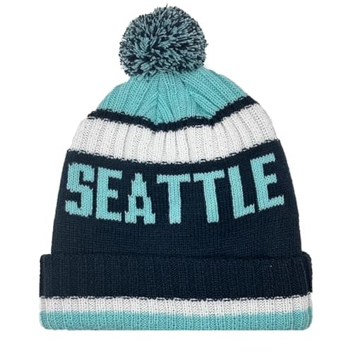 City Beanie Knit Hat with Pom