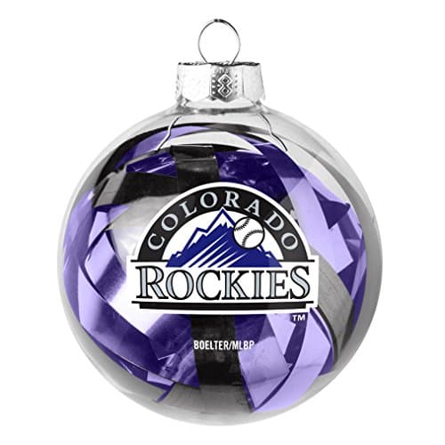 Colorado Rockies Tinsel Ball Ornament