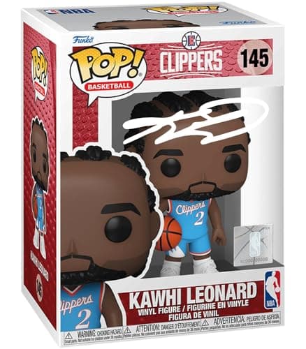 Kawhi Leonard Autographed Funko Pop! with Case