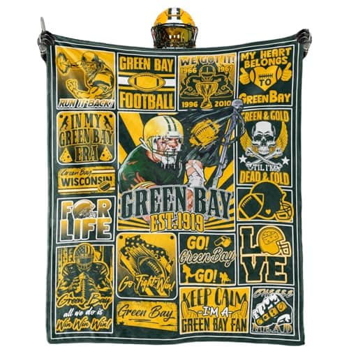 Football Style Throw Blanket