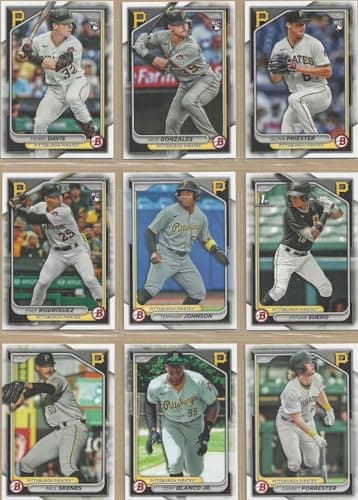 Pittsburgh Pirates 2024 Bowman Card Set