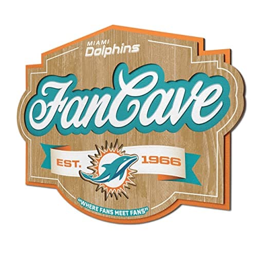 Miami Dolphins Fan Cave Sign