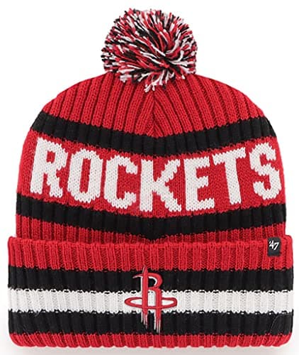 Houston Rockets Cuffed Knit Pom Beanie by '47