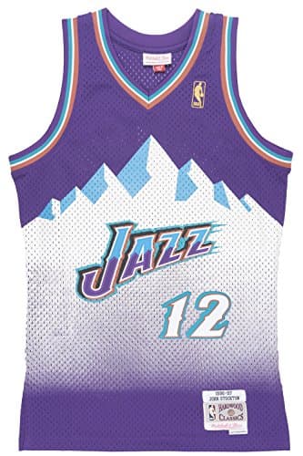 John Stockton Purple Throwback Jersey