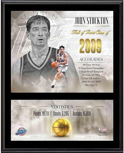 John Stockton Hardwood Classic Plaque