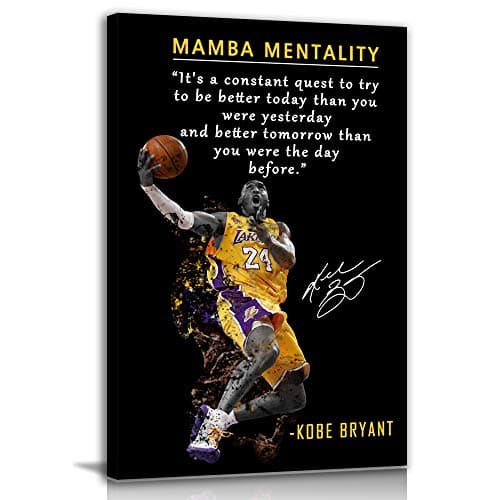 Kobe Bryant Mamba Mentality Canvas Art