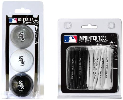 Chicago White Sox Golf Balls and Tees Set