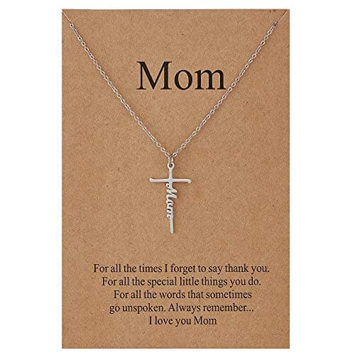 Cross Necklace for Mom