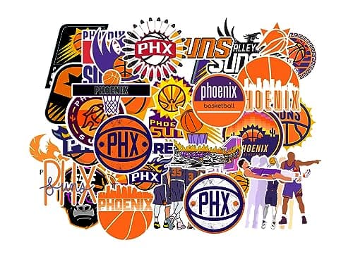 Phoenix Suns Basketball Star Sticker Set