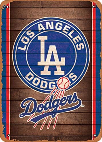 Vintage Dodgers Metal Sign