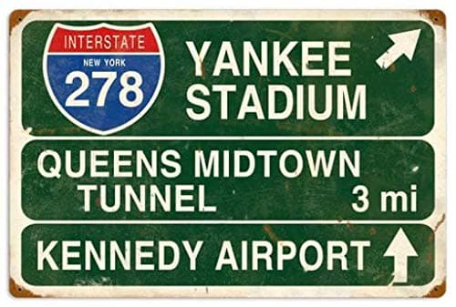 Yankee Vintage Stadium Metal Tin Sign