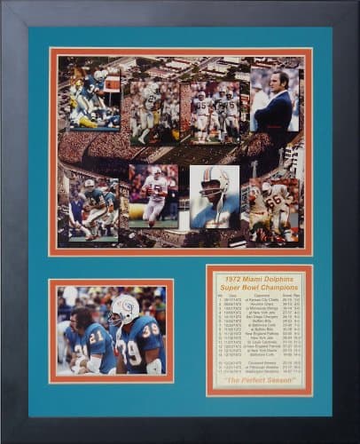 1972 Miami Dolphins Framed Photo Collage