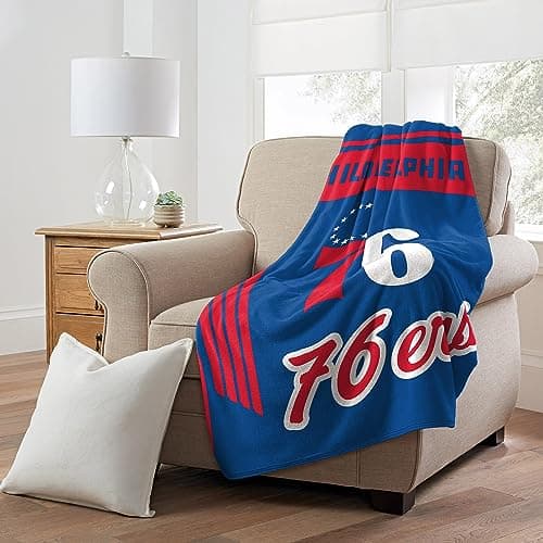 Philadelphia 76ers Microfiber Throw Blanket