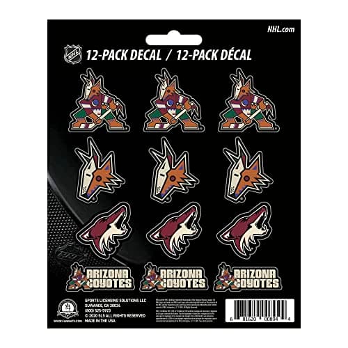 Arizona Coyotes Mini Decal Sticker Pack