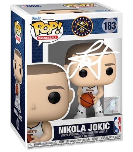 Nikola Jokic Signed Funko Pop with Protector