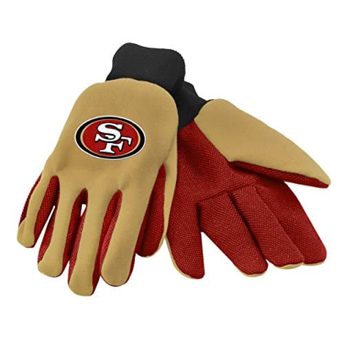 San Francisco 49ers Colored Palm Gloves