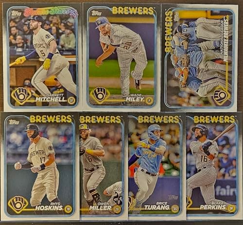 2024 Brewers Topps Team Card Set