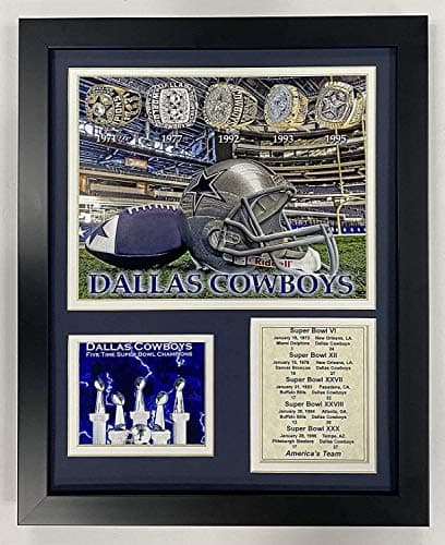 Dallas Cowboys Super Bowl Rings Framed Collage