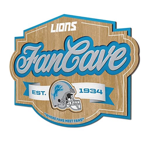 Detroit Lions Fan Cave Sign