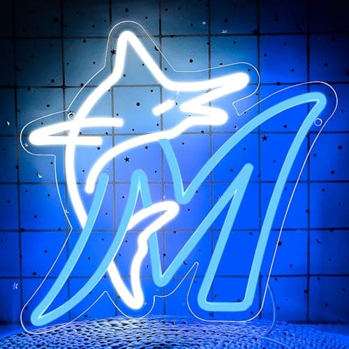 Baseball Team Logo Neon Sign